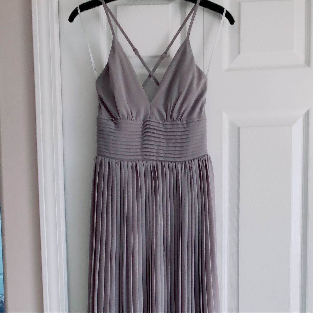 Lulus Grey Maxi Dress XS - Picture 3 of 13